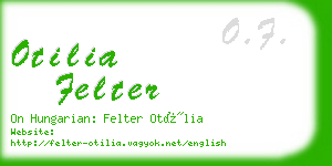 otilia felter business card